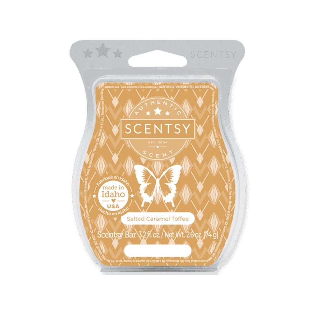 NWT Scentsy Wax Bar Salted Caramel Toffee